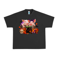 Pigment Black halloween pigs Urban Heavy Tee - RanaPortraitStore