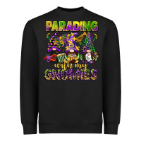 Black parading with my gnomies mardi gras Heavyweight Sweatshirt - CowGirlArtShop