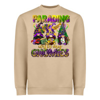 Parading With My Gnomies Mardi Gras Heavyweight Sweatshirt | Teevron