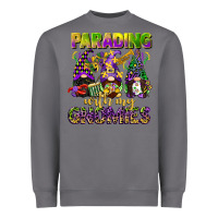 Storm parading with my gnomies mardi gras Heavyweight Sweatshirt - CowGirlArtShop
