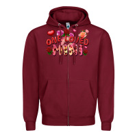 Burgundy One loved mini Valentine's Day Zipper Hoodie - FaDigitalArtStudio