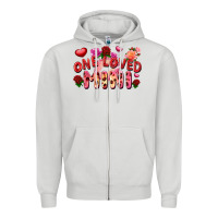 Dove Grey One loved mini Valentine's Day Zipper Hoodie - FaDigitalArtStudio