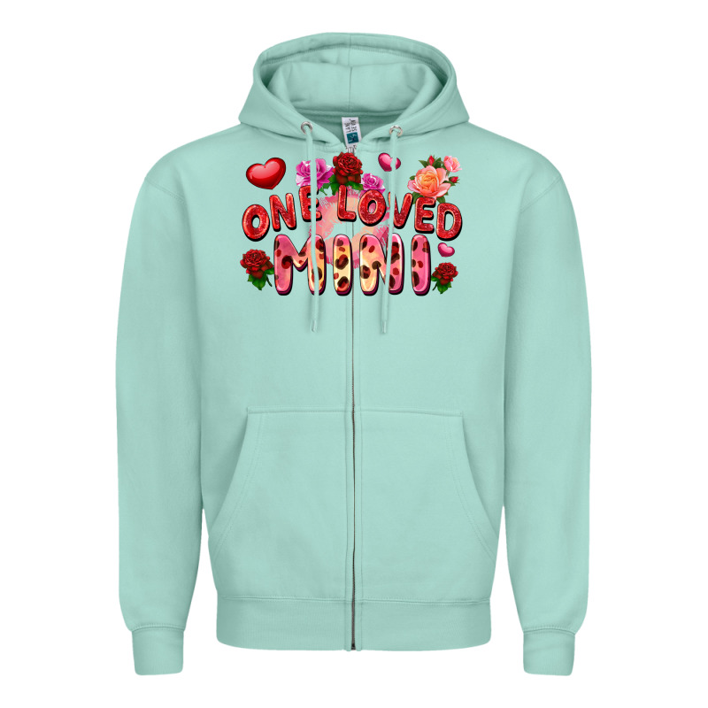 One Loved Mini Valentine's Day Zipper Hoodie by FaDigitalArtStudio | Teevron