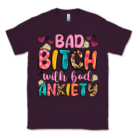 Plum bad bitch with bad anxiety Classic Tee - Artiststas