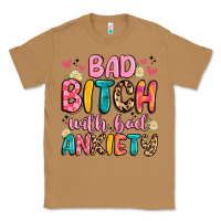 Toasted Coconut bad bitch with bad anxiety Classic Tee - Artiststas