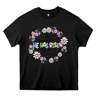 Black he has risen Heavy Core Tee - MaliasSmallBusiness