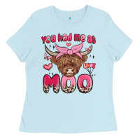 Baby Blue you had me at moo Ladies Tee - MaliasSmallBusiness