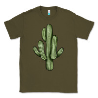 Army Green cactus Classic Tee - JahusDesignShop