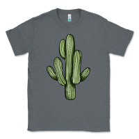 Charcoal Heather cactus Classic Tee - JahusDesignShop