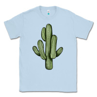Dusty Blue cactus Classic Tee - JahusDesignShop