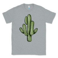 Heather Grey cactus Classic Tee - JahusDesignShop
