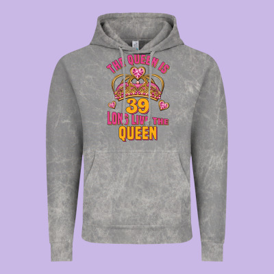 The Queen Is 39 Long Live The Queen Vintage Hoodie Designed By Jasminsmagicworld