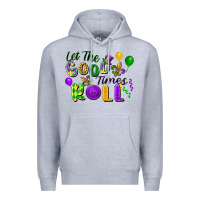 Heather Grey Let the good times roll Premium Hoodie - FaDigitalArtStudio