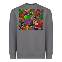 Storm mardi gras hearts Heavyweight Sweatshirt - CowGirlArtShop