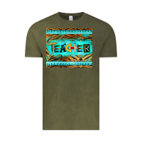 Vintage Olive teacher mousepad Vintage Tee - BarkalooDesign