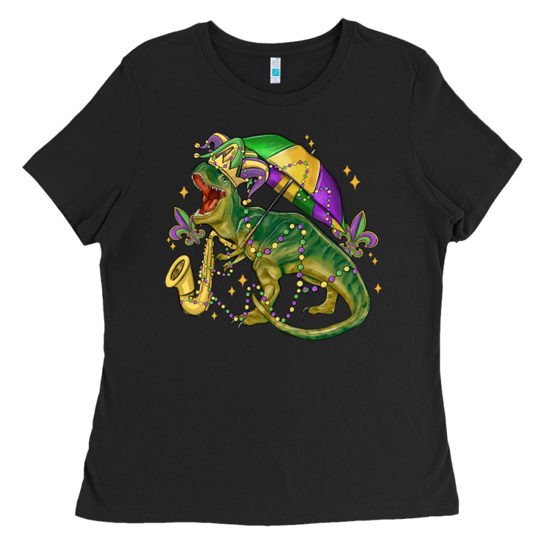 Mardi Gras Tree Rex Ladies Tee by MaliasSmallBusiness | Teevron