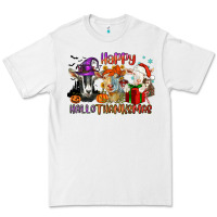 White Happy Hallothanksmas goats Premium Tee - NancyCooperArtShop