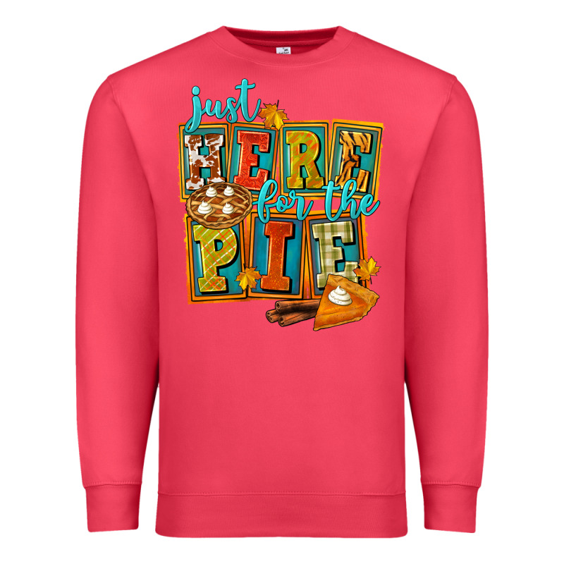 Just Here For The Pie Premium Sweatshirt by FaDigitalArtStudio | Teevron