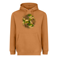 Meerkat camouflage and leopard patch Heavyweight Hoodie - BundleAndBundleShop