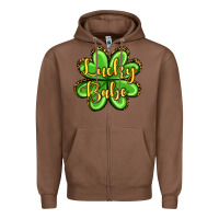 Chestnut St. Patrick's Lucky babe Zipper Hoodie - OliviaCreatesArt