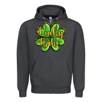 Smoke St. Patrick's Lucky babe Zipper Hoodie - OliviaCreatesArt