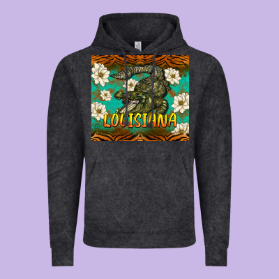Louisiana Alligator Tumbler Vintage Hoodie Designed By Barkaloodesign