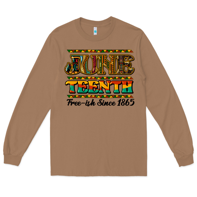 Juneteenth Free Ish Since 1965 Long Sleeve Tee by NancyCooperArtShop | Teevron