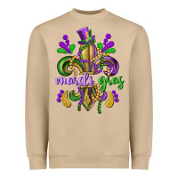 Mushroom mardi gras fleur de lis Heavyweight Sweatshirt - CowGirlArtShop