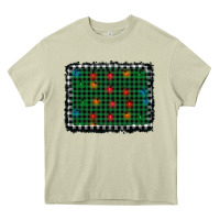 Mossy christmas buffalo plaid and lights background Heavy Core Tee - AdoDesignShop
