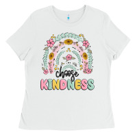 White choose kindness Ladies Tee - MaliasSmallBusiness