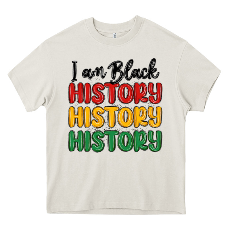 I Am Black History Heavy Core Tee by MaliasSmallBusiness | Teevron