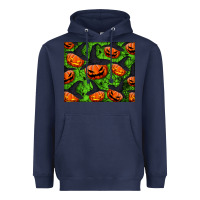 Navy halloween pumpkin mouse pad Heavyweight Hoodie - BundleAndBundleShop