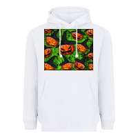 White halloween pumpkin mouse pad Heavyweight Hoodie - BundleAndBundleShop