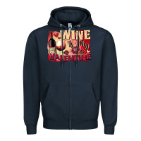 Navy Wine is my Valentine's Day Zipper Hoodie - FaDigitalArtStudio