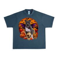 Midnight Navy halloween pitbull dog Urban Heavy Tee - RanaPortraitStore