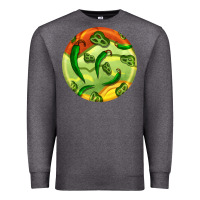 Charcoal Heather hispanic heritage month round earrings 1 Premium Sweatshirt - BundleAndBundleShop