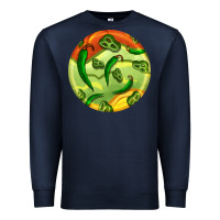 Navy hispanic heritage month round earrings 1 Premium Sweatshirt - BundleAndBundleShop