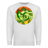 Oatmeal Heather hispanic heritage month round earrings 1 Premium Sweatshirt - BundleAndBundleShop