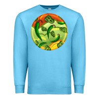 Ocean Blue hispanic heritage month round earrings 1 Premium Sweatshirt - BundleAndBundleShop
