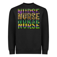 Black nurse mardi gras Heavyweight Sweatshirt - CowGirlArtShop