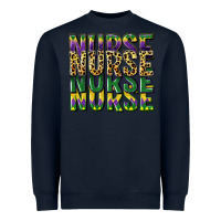 Navy nurse mardi gras Heavyweight Sweatshirt - CowGirlArtShop