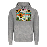 Cloud Rock Howdy Serape And Sunflower Vintage Hoodie - RanaPortraitStore