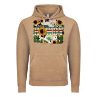 Vintage Coffee Howdy Serape And Sunflower Vintage Hoodie - RanaPortraitStore