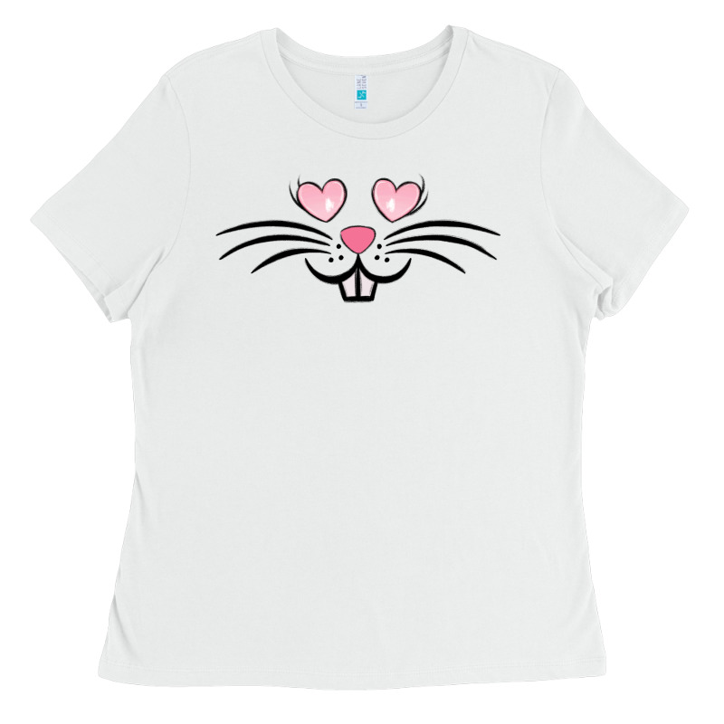 Bunny Face Easter Ladies Tee by MaliasSmallBusiness | Teevron