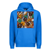 True Royal baby hampshire pig sunflowers seamless pattern Premium Hoodie - FaDigitalArtStudio