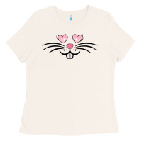 Bone bunny face easter Ladies Tee - MaliasSmallBusiness