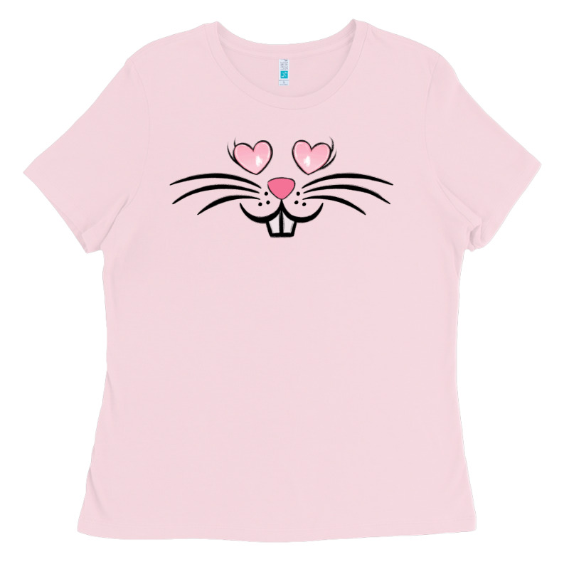 Bunny Face Easter Ladies Tee by MaliasSmallBusiness | Teevron
