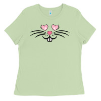 Matcha bunny face easter Ladies Tee - MaliasSmallBusiness