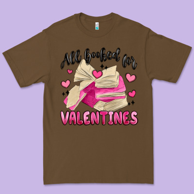 All Booked For Valentines Premium Tee Designed By Maliassmallbusiness