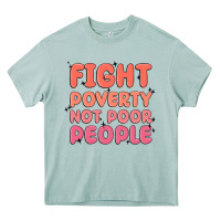 Arona fight poverty not poor people Heavy Core Tee - MaliasSmallBusiness